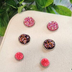 3pk of boutique stud earrings